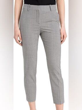 Theory Treeca 2 Hounds Wool Pattern Ankle Pants